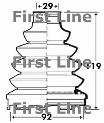FIRST LINE fcb2919 -  Пыльник, приводной вал